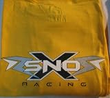 SnoX Racing Long Sleeve Shirt - Yellow Skidoo Snowmobile Tee, Yellow, XL