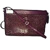 Coach Journal Crossbody in Colorblock Exotic Embossed Leather LIGHT GOLD/CYCLAMEN