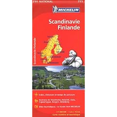 Carte NATIONAL Scandinavie, Finlande