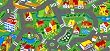 Associated Weavers Little Village Traffic Carpet Little Village 140 x 200 cm