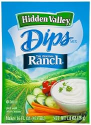 Hidden Valley Dip Mix, Original Ranch Dip, 1-Ounce Packets (Pack of 24)