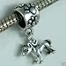 925 Silver Pitbull Dog Dangle Bead fit Pandora Biagi