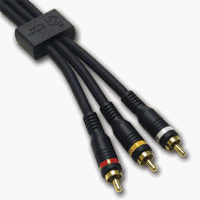 C2G / Cables to Go 45390 Velocity RCA Type Audio/Video Combination Cable (3 Feet, Blue)