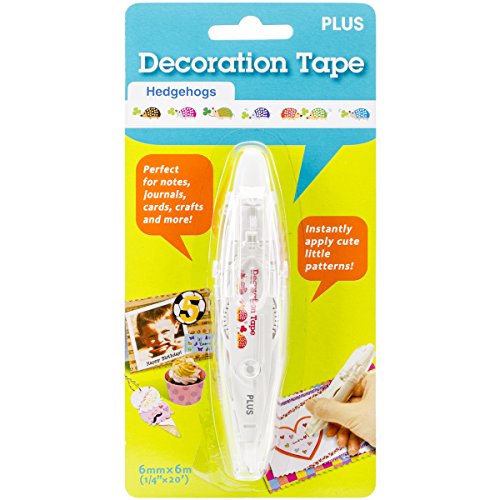 Plus Corporation Decoration Tape Pen, Hedgehogs