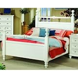 889 Series Panel Bed in White Size: Eastern King