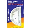 Bazic Semicircular Protractor, 6 Inches (Case of 24) (304-24)