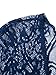 Choies Women's Crochet Lace Fringe Open Front Bating Sleeve Kimono