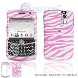 Pink Zebra Animal Skin Design Snap-On Cover Hard Case Cell Phone Protector for BlackBerry Curve 8310 , 8320, 8330 [Beyond Cell Packaging]