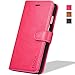 iPhone 6s Case, TUCCH® Leather Case for iPhone 6s / iPhone 6 (4.7 inch), Leather Wallet Cases Folio Book Cover with Credit Card Slots, Stand Holder, Cash Clip, Magnet Closure, Hot Pink with Grey