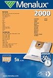 from Electrolux Menalux by Electrolux  2000 Pack of 5 Synthetic material Dustbags & 1 micro filter to cut (Model 9001961466)