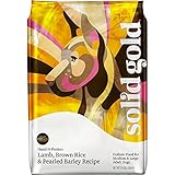 Solid Gold Hund-N-Flocken Holistic Dry Dog Food, Lamb, Brown Rice & Pearled Barley, Moderately Active Adult Dogs, All Sizes, 28lb Bag