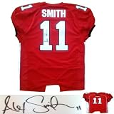 Signed Alex Smith Utah Football Jersey TriStar COA 49ers Smith was the star quarterback at Utah, before becoming the #1 overall pick by the San Francisco 49ers in the 2005 NFL draft. He led them to the 2005 Fiesta Bowl win and was co-MVP of the game. In 2011 Alex had his best year with the 49ers, finishing with 17 Touchdowns and only 5 interceptions while leading the team to a playoff victory over