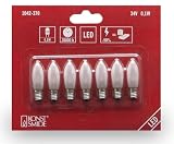 Konstsmide 1042-370 LED Birnen (7er-Set, für alle 7-flammigen Leuchter, zum Austausch von konventionellen Glühbirnen)