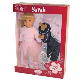 Gotz 19.5 Ballerina Sarah Doll with Blonde hair and Blue Eyes by International Playthings