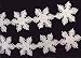 6' Ice Palace Shiny Silver Glitter Snowflake Christmas Garland