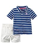 カーターズ Carter's ポロシャツ 半袖 綿ジャージー100% ＆ ショートパンツ 綿100% 2点セット 2-Piece Polo & Short Set 3M (55-61cm)