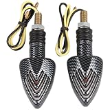 2 Motorcycle Motorbike Arrow Amber Light Indicator 12V
