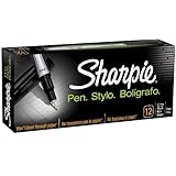 Sharpie Pen Fine Point Pen, 12 Black Pens (1742663)