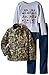 Boys Rock Little Boys' 3 Piece Jacket Set Camo Denim