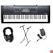 Casio CTK2000 Premium Pack with Power Supply, Keyboard Stand and Professional Closed Cup Stereo Headphones