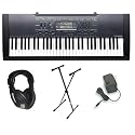 Casio CTK-2000 Premium Keyboard Pack with Power Supply, Keyboard Stand and Professional Closed Cup Stereo Headphones