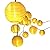 Solar Outdoor String Lights 20 LED Warm White Lattern Ball Christmas Globle lights fo Garden Path Party