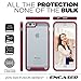 iPhone 6 PLUS 6S PLUS Clear Back Case [Scratch-Proof Finish](Encased® Lifetime Warranty) **New 2016 Release** (Bubble Gum Pink)
