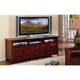Traditional Brown Entertainment Console Plasma LCD TV Stand by AtHomeMart