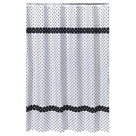 Dots Shower Curtain - Black