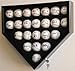 23 Baseball Display Case Cabinet Holder Wall Rack Home Plate Shaped w/98% UV Protection- Lockable