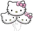 Hello Kitty Face Foil Balloons 13"x15" (Pack of 3)