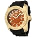Swiss Legend Men's 20068-YG-06 Commander Collection Yellow Gold Ion-Plated Orange Dial Watch