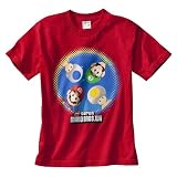 Boys' Super Mario Bros. Wii Red Short-Sleeve Graphic Tee