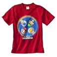 Boys' Super Mario Bros. Wii Red Short-sleeve Graphic Tee