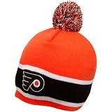 NHL Old Time Hockey Philadelphia Flyers Orange-Black Retro Toque Knit Beanie