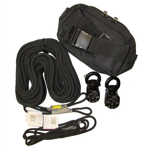 Rock Exotica Aztek Pulley Kit (1-Aztek Pulley Set, 1-Aztek Rope Set, 1-Aztek Bag) Black
