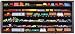LARGE HO / RR Scale Train Hot wheels Display Case Cabinet Shadow Box-Mahogany Finish (HW05B-MA)