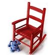 Lipper Beechwood Child's Rocking Chair