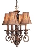 Minka Lavery Salon Grand 1554-477 4-LT 240w (21H x 16W) Chandelier Lighting in Florence Patina