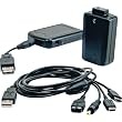 Black Multi-Charger For Handheld Game Console