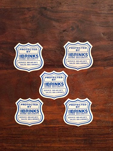 Five (5) Home Security Window / Door Decal Stickers