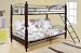 Twin / Full Wood & Metal Convertible Futon Bunk Bed (Bunkbed)