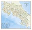 Costa Rica Wall Map (tubed)