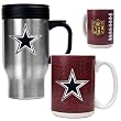 Dallas Cowboys 16oz Travel Mug & 15oz Gameball Ceramic Mug Set - Primary logo NFL Football