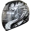 Adult Full Face Sports Motorcycle Helmet DOT (509) 136 Black Medium