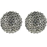 Half Glitter Ball Earrings