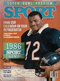 CHICAGO BEARS WILLIAM PERRY SPORT MAGAZINE FEBRUARY 1986 SUPER BOWL PREVIEW!