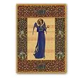 Holiday Music with Angel - 5" x 7" Vellum Overlay Christmas Greeting Card