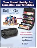 4 COMPARTMENT "ROLL N' GO" COSMETIC/TOILETRY/JEWELRY BAG