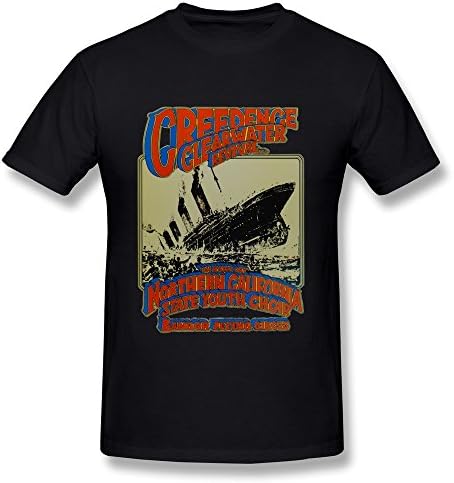 Manrv Men's Creedence Clearwater Revival Band T-shirt S